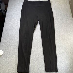 Seven7 Black Pull-On Leggings Womens L Large High Rise Stretch Skinny Pants